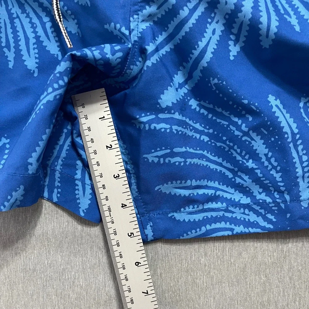 Speedo Swim Trunks Mens Large Blue Abstract‎ Print Lined Board Shorts Beach Surf